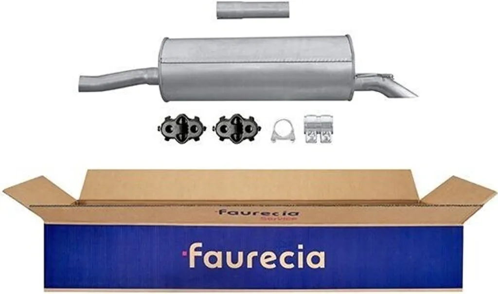 Pot d'échappement arrière pour Citroën C5 - Réf HELLA 8LD 366 027-831
