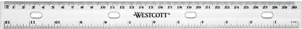 WESTCOTT E-10140 00 Kunststofflineal zum Abheften Zdjęcie produktu 