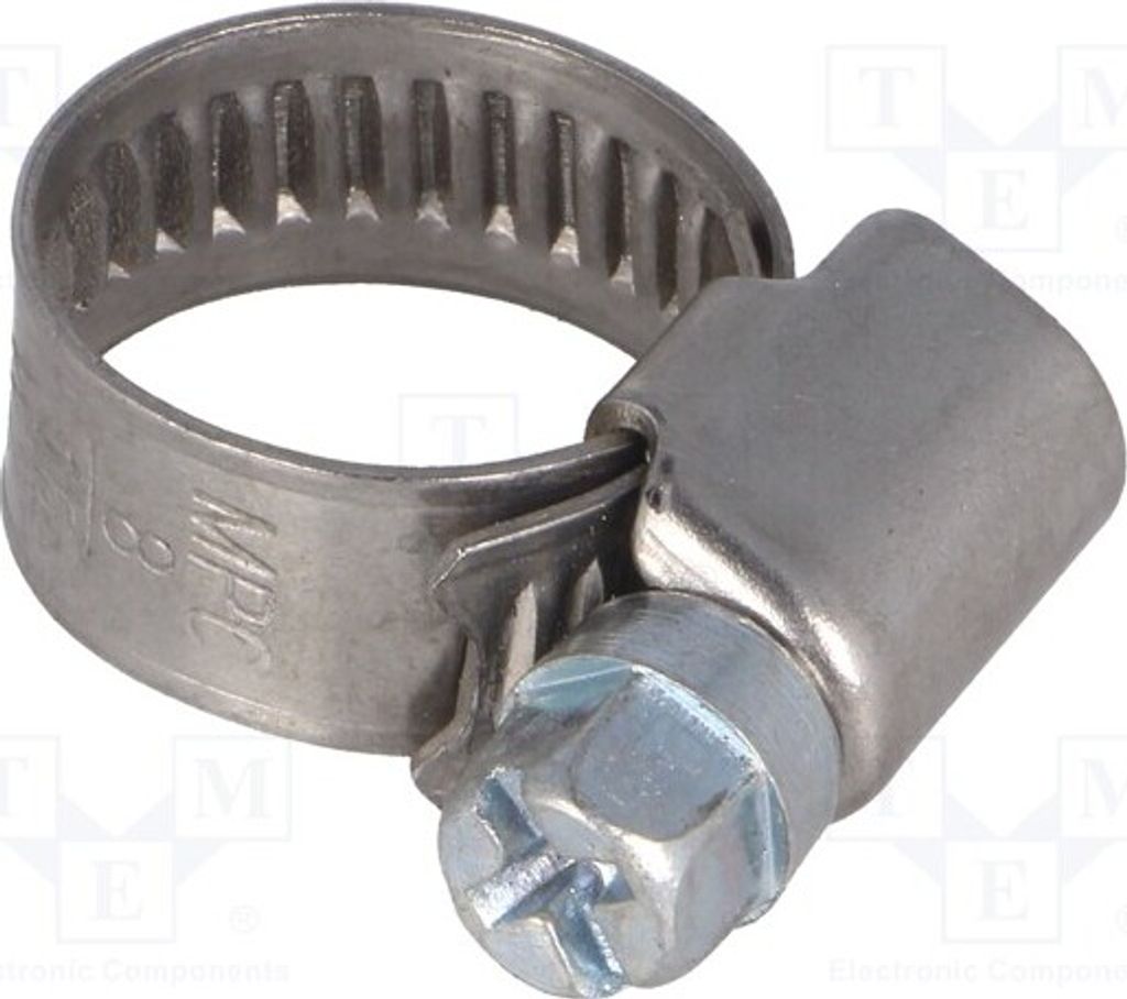 1x Schlauchschelle Bindung: 8÷16mm W: 9mm   AISI 430 Produktbild 