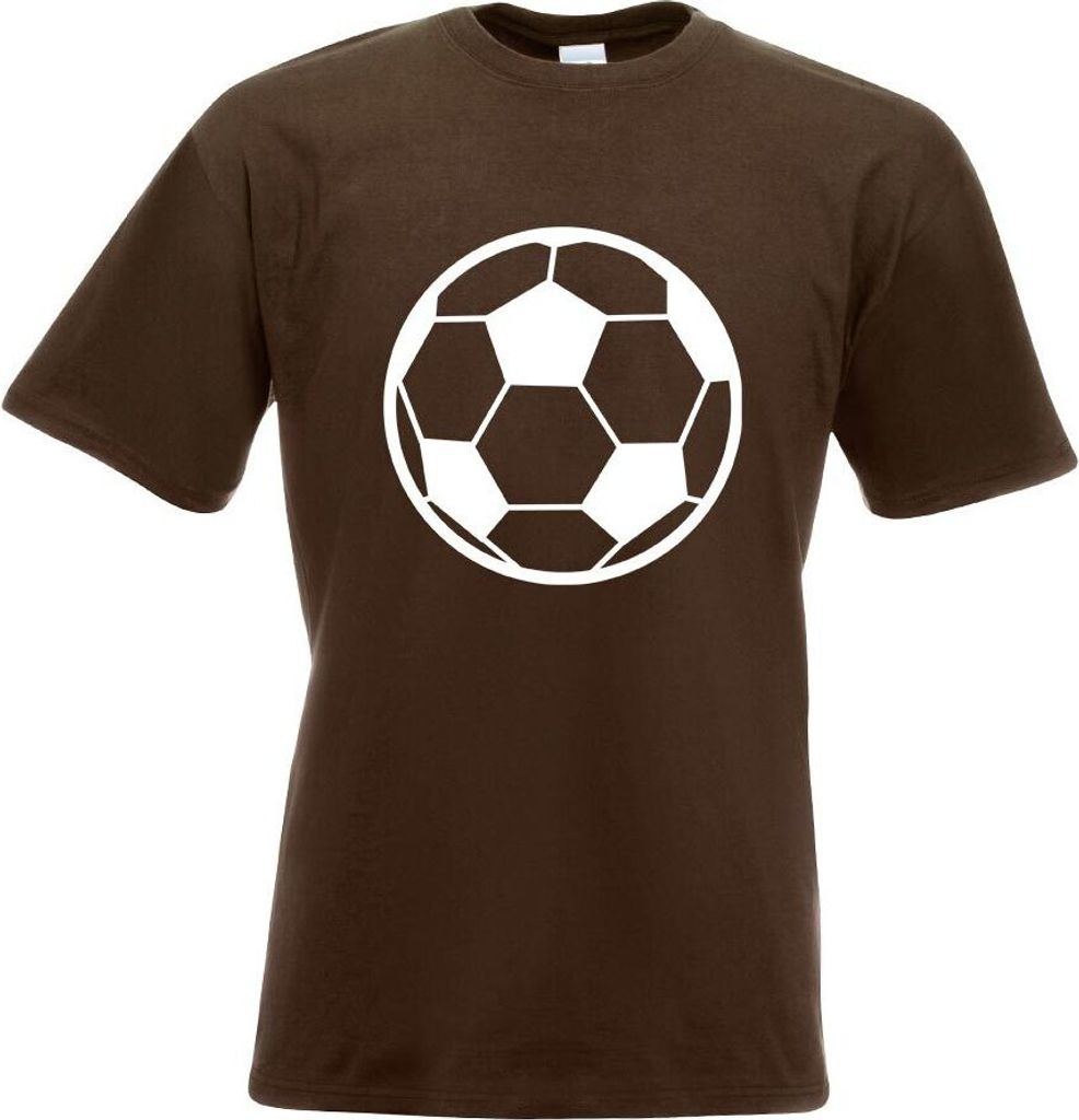 Kiwistar - T-Shirt - Chocolate - Fußball Motiv Bedruckt Funshirt Design Print - mit Motiv Bedruckt - Funshirt Design - Sport - Freizeit - Herren - S