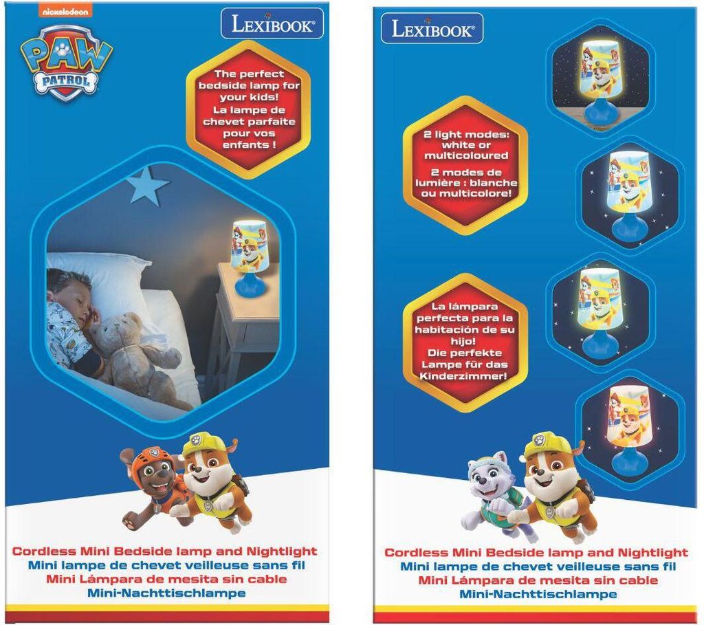 Lexibook Bezdrôtová nočná lampička Labková patrola Obrázok produktu 11