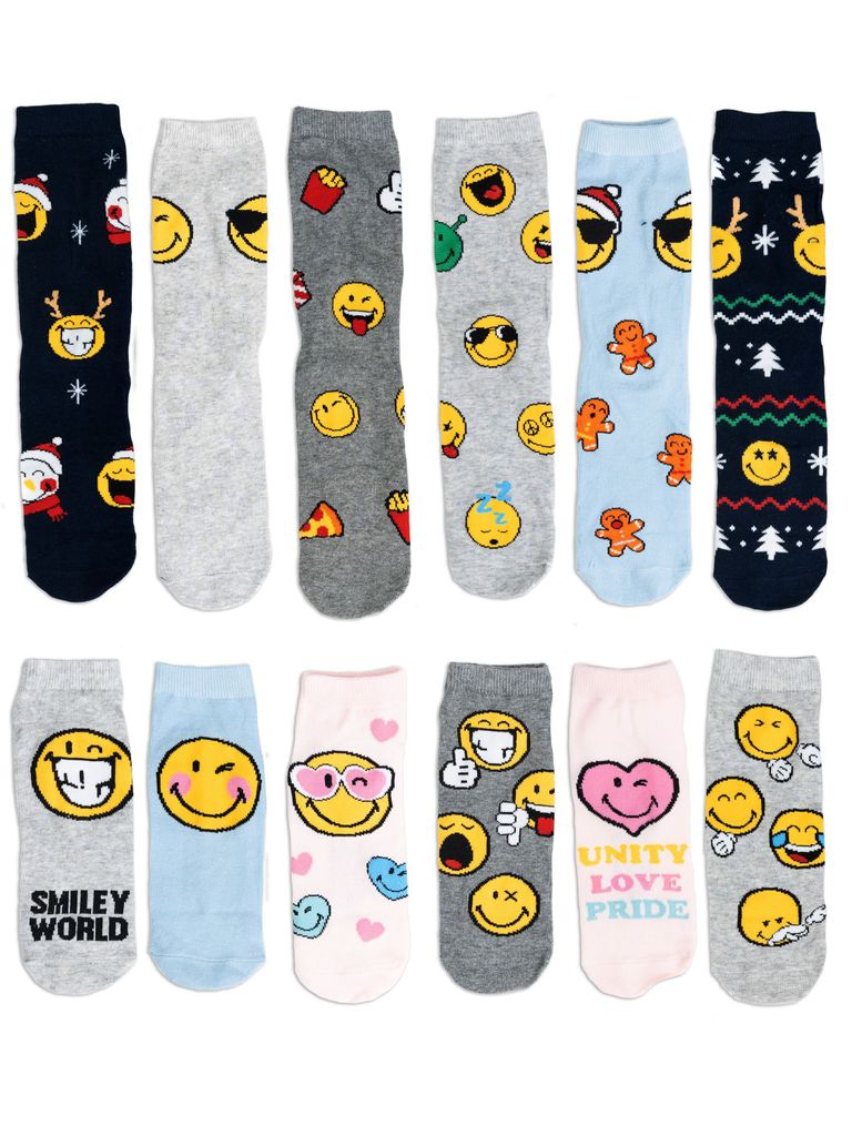 Smileyworld Adventskalender mit 12 Paar Socken Größe 38-43 Produktbild 5