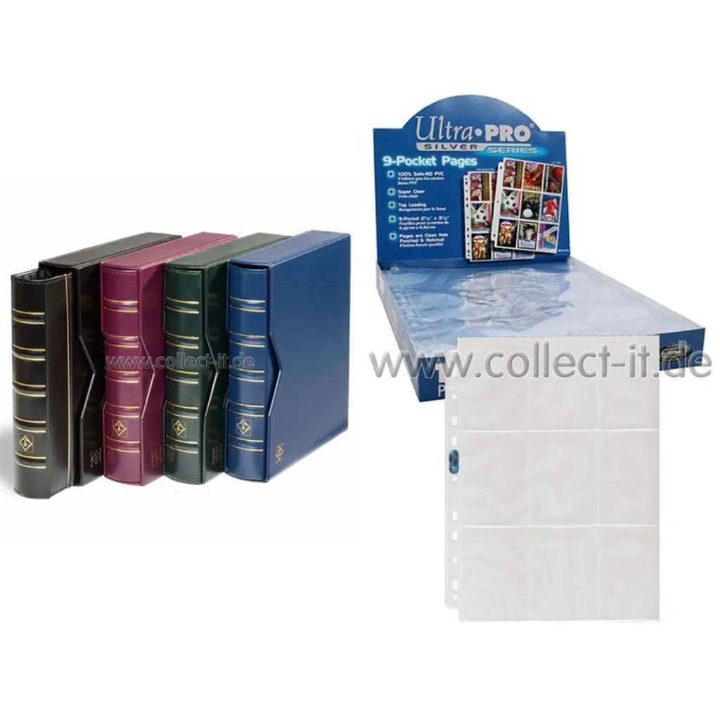Album Classeur de Rangement pour Cartes Pokemon Magic et Yu-Gi-Oh Noir