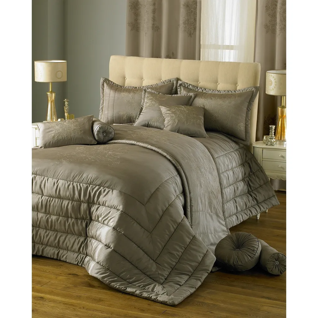 Rideaux à œillets Riva Home Chic RV286 Taupe - 168x229cm Qualité Pro