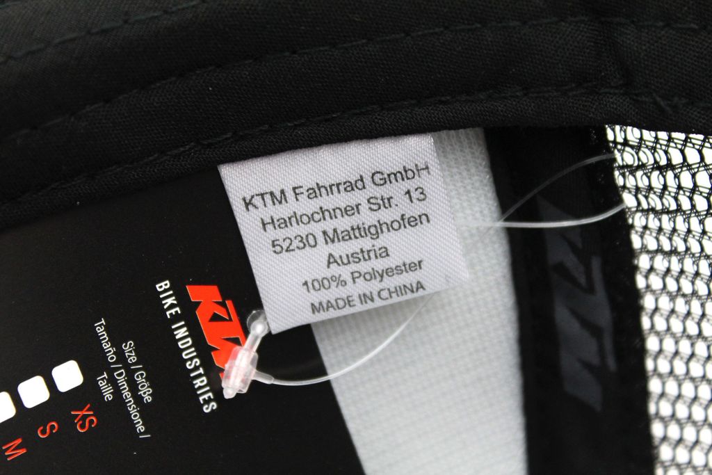 KTM Basecap Mesh-Cap Schwarz/orange - Verstellbare Baseballmütze