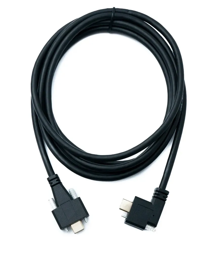 Cavo USB 3.1 50 cm tipo C maschio a maschio adattatore angolare nero