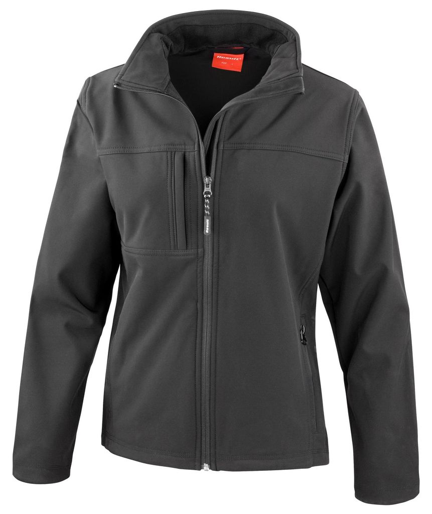 Regatta Damen Softshell Mulitfunktions-Jacke, 3-lagig, wasserabweisend, winddicht, atmungsaktiv FK570 (2XL) (Schwarz)