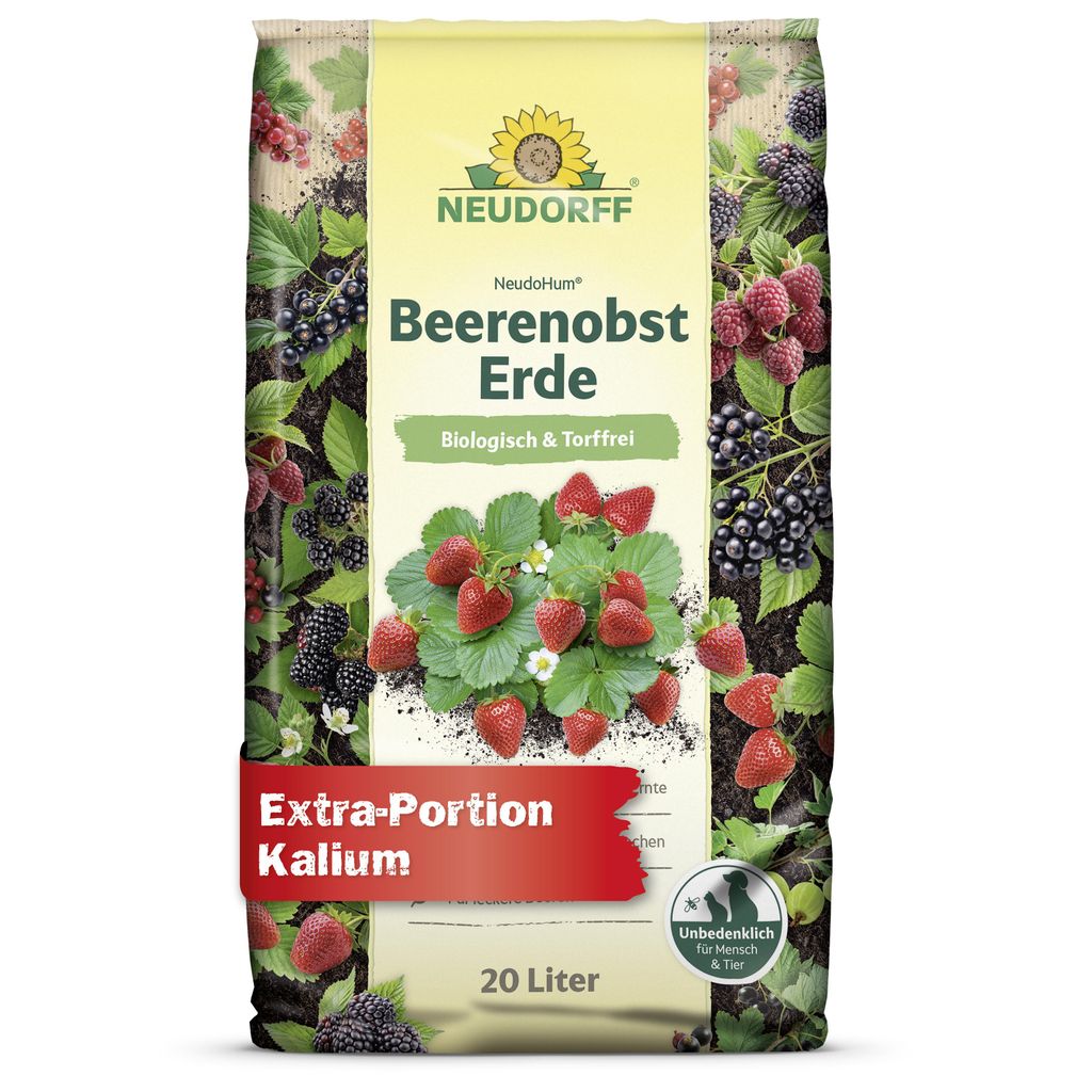 Neudorff NeudoHum BeerenobstErde 20L für Erdbeeren, Produktbild 