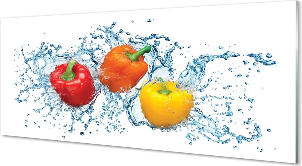 Glasbilder 125x50 Wandkunst Pfefferwasser