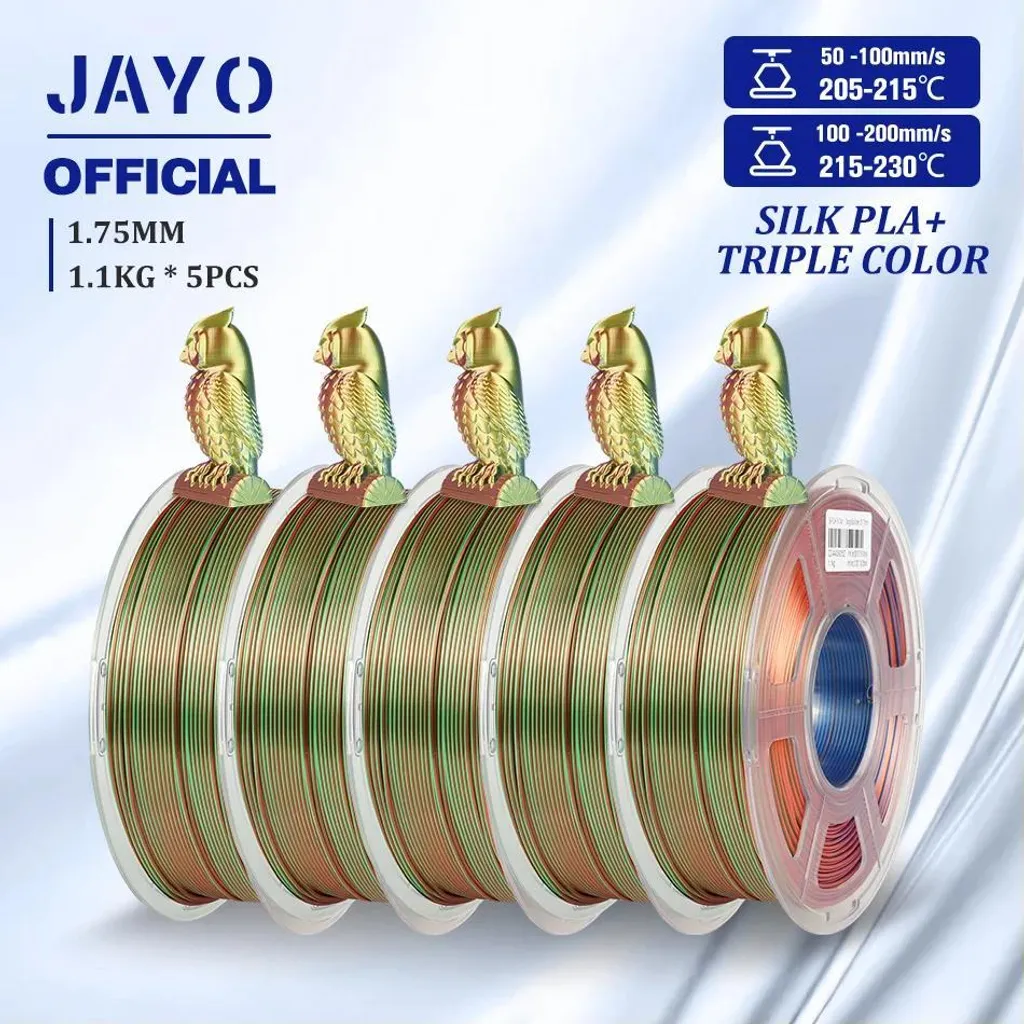 Filament PLA Silk bicolore et tricolore pour impression 3D créative - 2