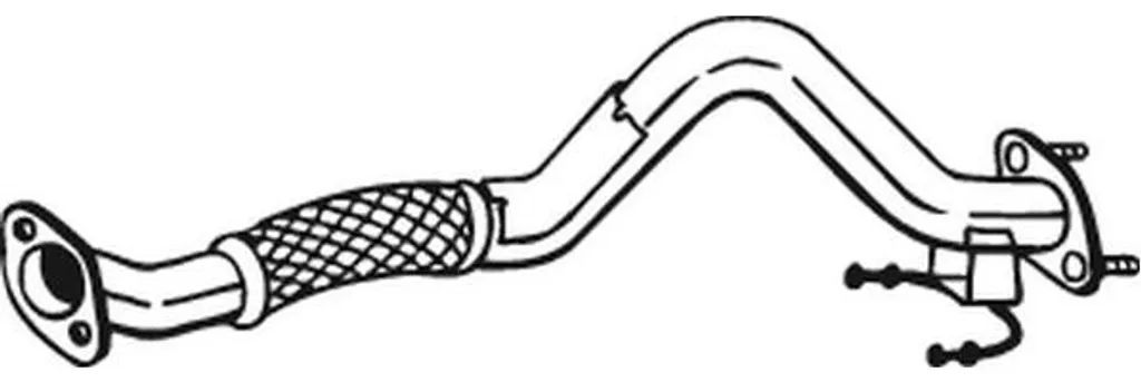 Tube d'échappement acier 750-213 BOSAL - Golf V VI Seat Skoda Audi