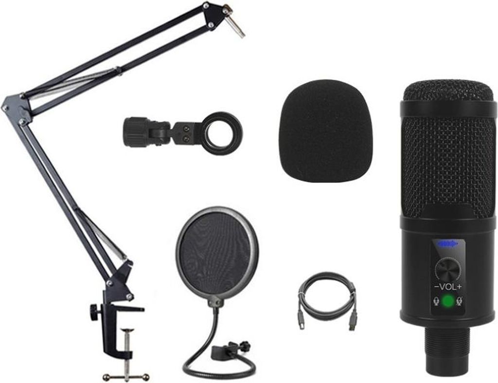 INF USB Kondensator Mikrofon Set - Aufnahme, Streaming & Gaming, Mehrteilig
