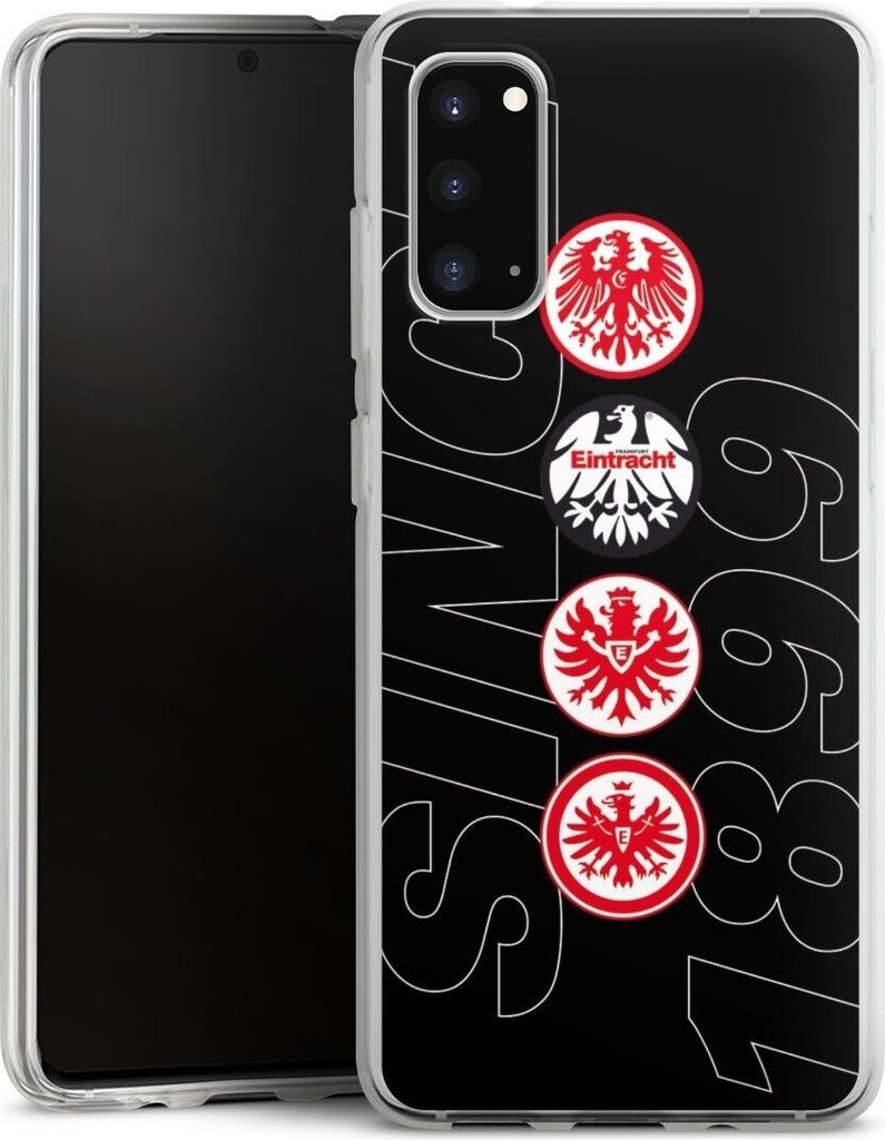 DeinDesign Handyhülle für Samsung Galaxy S20 Silikon Hülle Case Smartphone Schutzhülle Adler Eintracht Frankfurt Logo