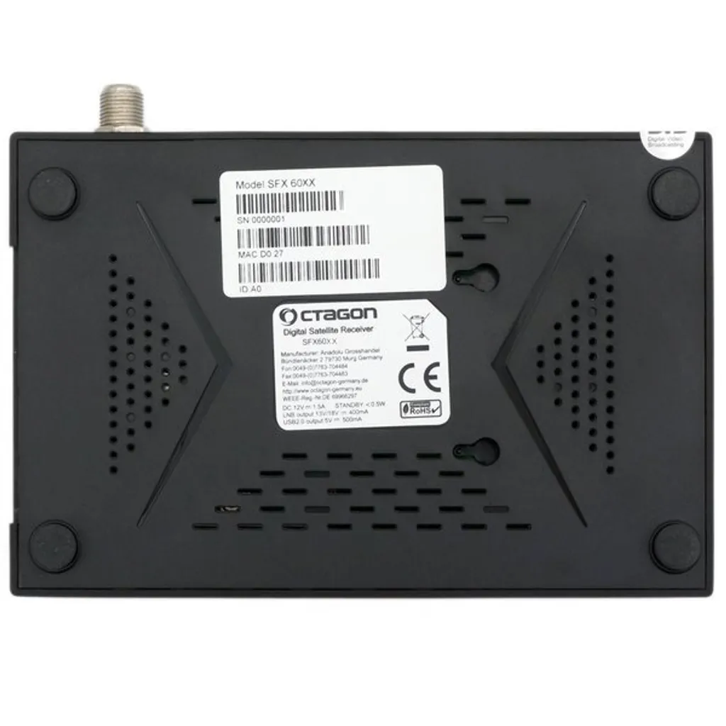 Decoder Octagon SFX6018 S2+IP WL 150Mbit WiFi - Ricevitore DVB-S2 HEVC - 13