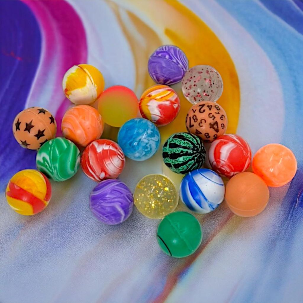 Mini-Flummis Springbälle - 20 Stück - Bunt - Perfekte Geschenke - Gastgeschenke - Kindergeburtstage - Süßigkeitstüten - Lebendige Mischung - G...