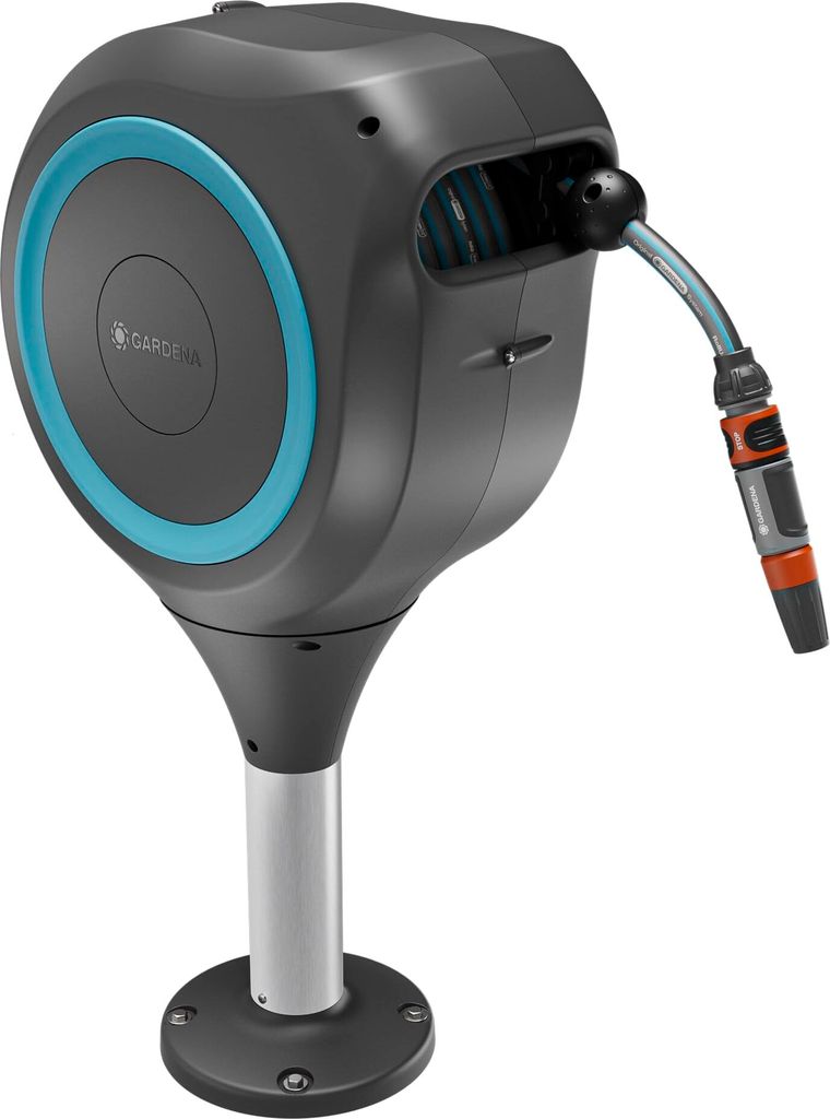 Automatischer Schlauchaufroller Gardena Terrace RollUp M 20m Blau