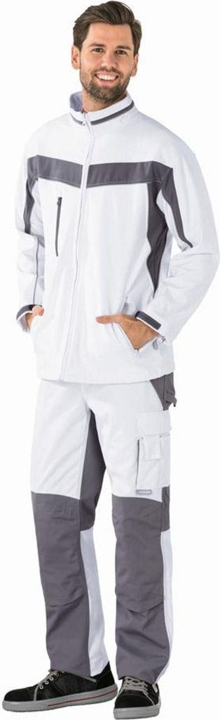 Planam Softshelljacke Plaline Gr. 4XL reinweiß/zink