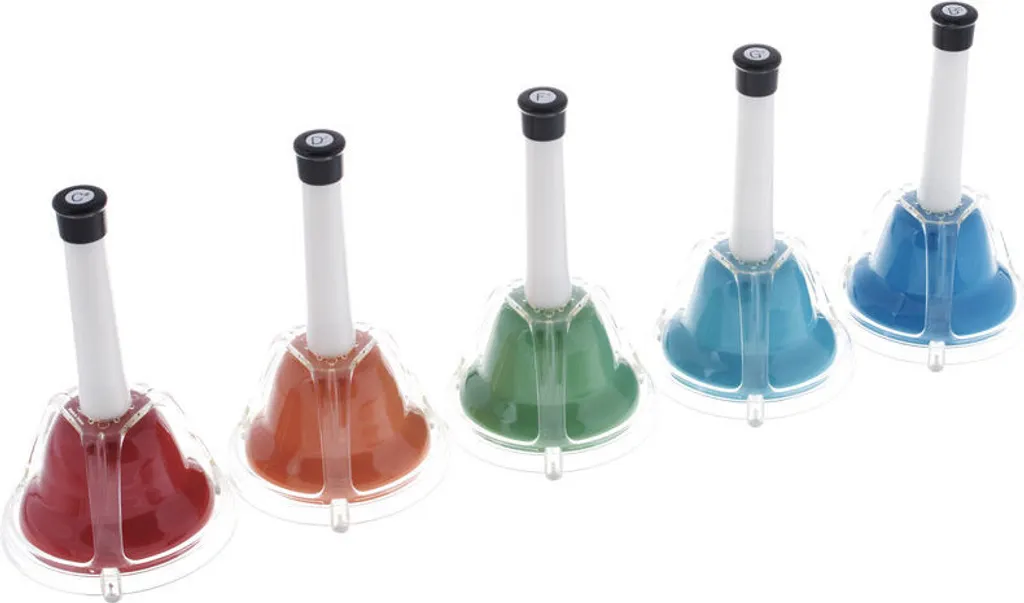 Set de 5 cloches musicales chromatiques avec demi-tons pour enfants