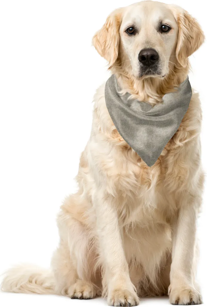 Bandana Cani ABAKUHAUS 55x55 Marrone Fiori Antico - Eleganza d'altri tempi