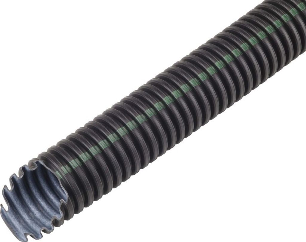 50 Meter Kunststoffwellrohr FBY-EL-F32CO2NTROL leicht, 32,0 x 24,9 mm, schwarz