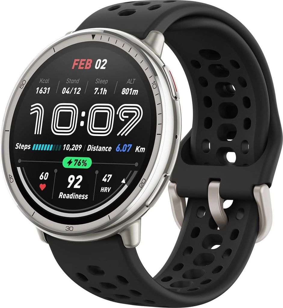 AMAZFIT SMARTWATCH ACTIVE 2 ROUND 1.32', 5ATM, Sensor, Produktbild 