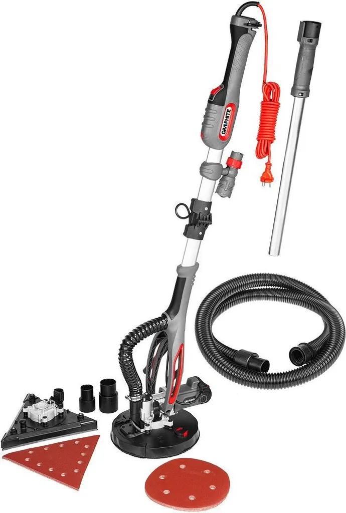 Meuleuse de plâtre 710W à double plateau 225/215mm avec éclairage torche