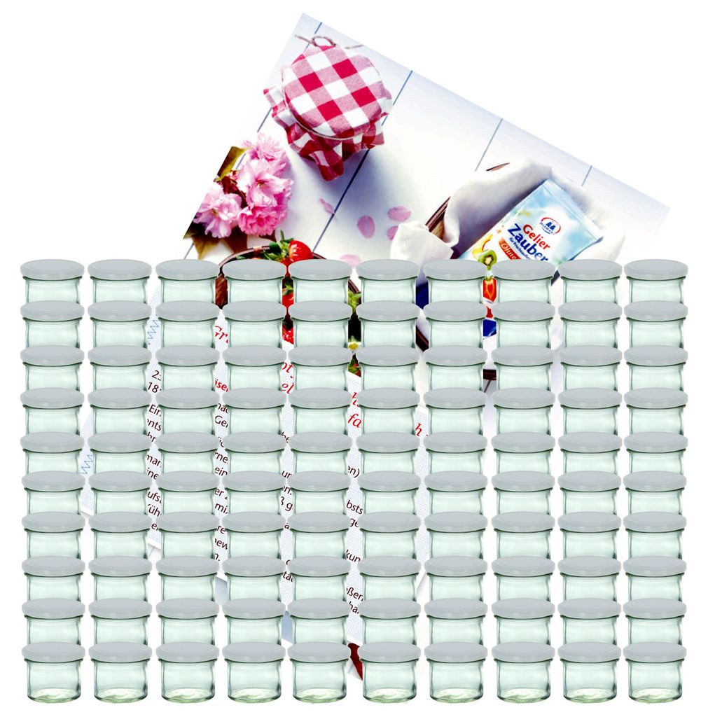 sada 100 kelímků 125 ml Do 66 stříbrné víčko včetně Obrázek produktu 