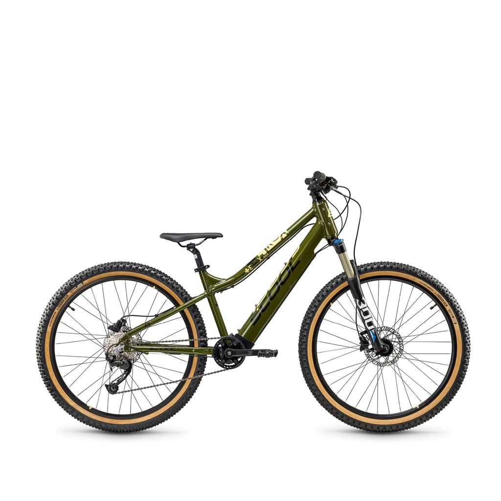 S'COOL e-troX race 26 Zoll 9-Gang Alivio Olive/Beige | Produktbild 
