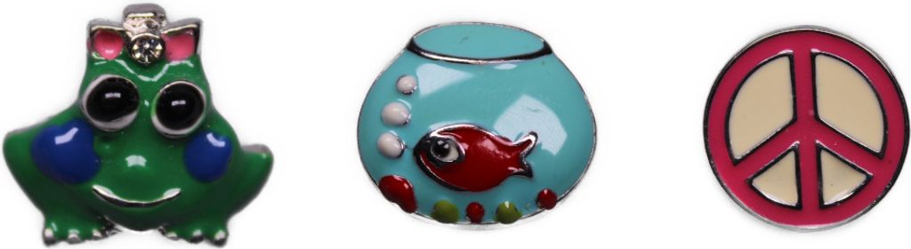Druckknöpfe Click Button 3er Set Fisch