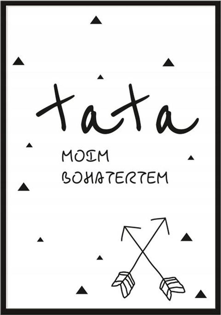 Bildposter im Rahmen, A4 cm, Papa, PD023