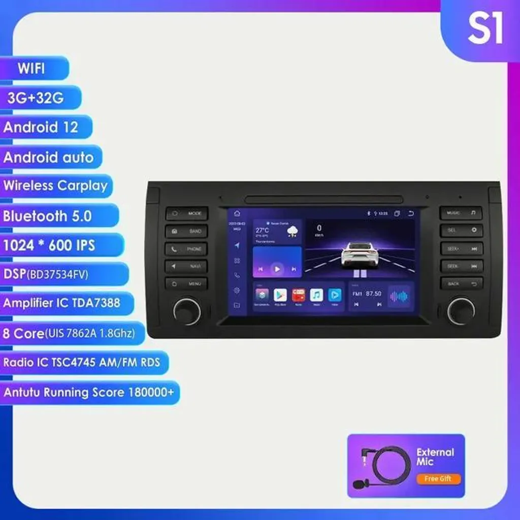 Autoradio Android 12 Carplay : remplacez votre vieux poste par le Wi-Fi