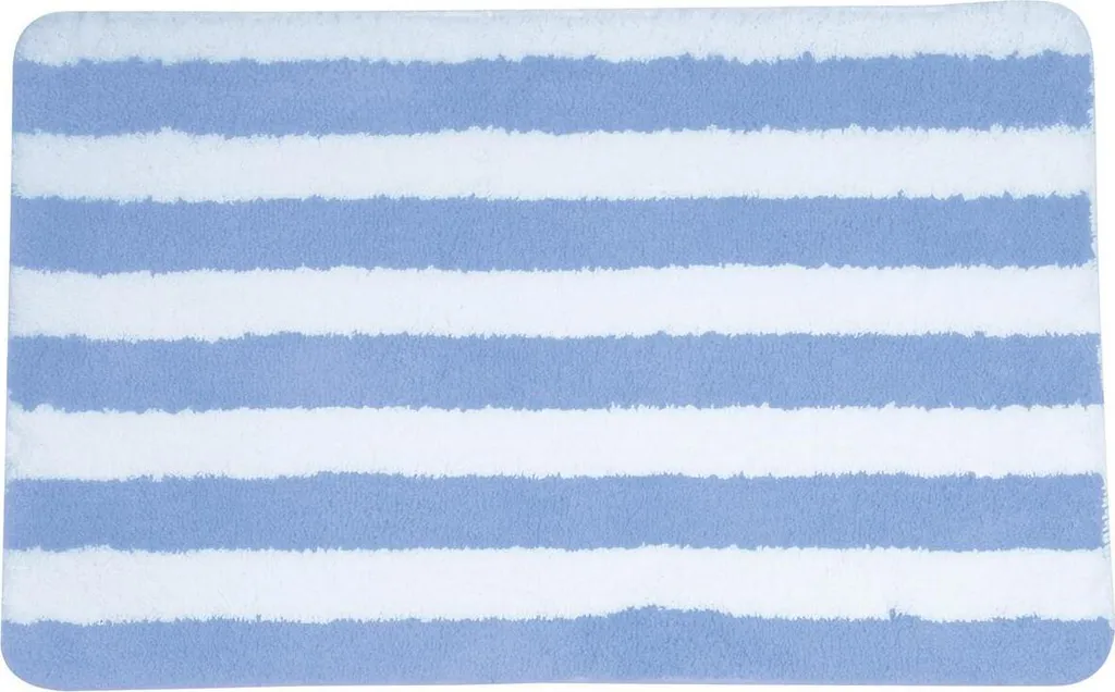 Tappetino Bagno MSV 50x80 cm Blu Pastello Microfibra Pelo Alto