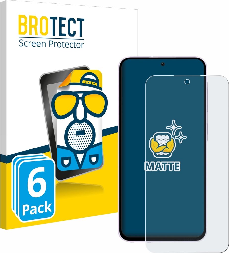 6x BROTECT Schutzfolie für Samsung Galaxy A56 5G Displayschutz Displayschutzfolie Folie Matt Entspiegelungsfolie