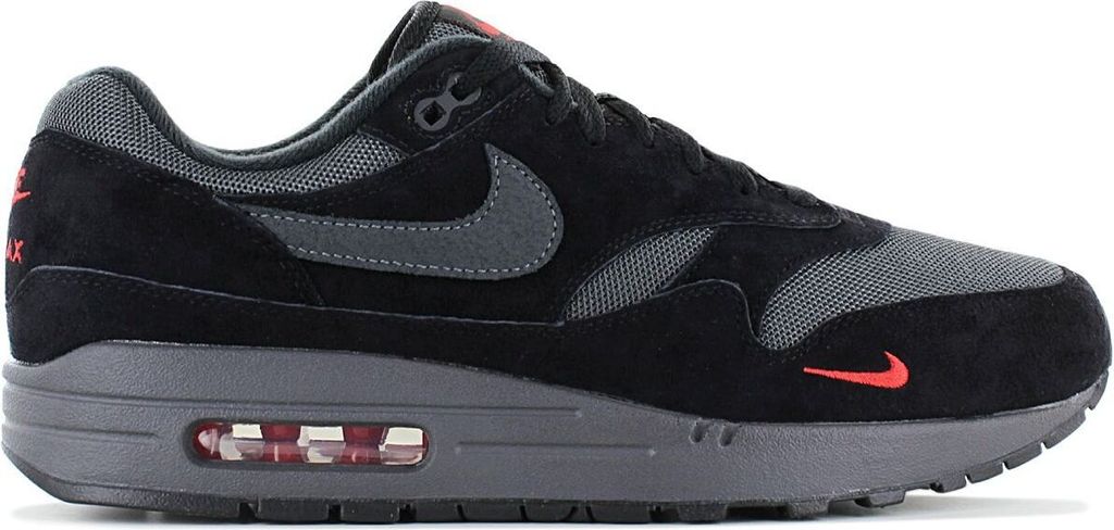 Nike Air Max 1 Bred - Herren Sneakers Schuhe Schwarz-Grau FV6910-001 , Größe: EU 42 US 8.5