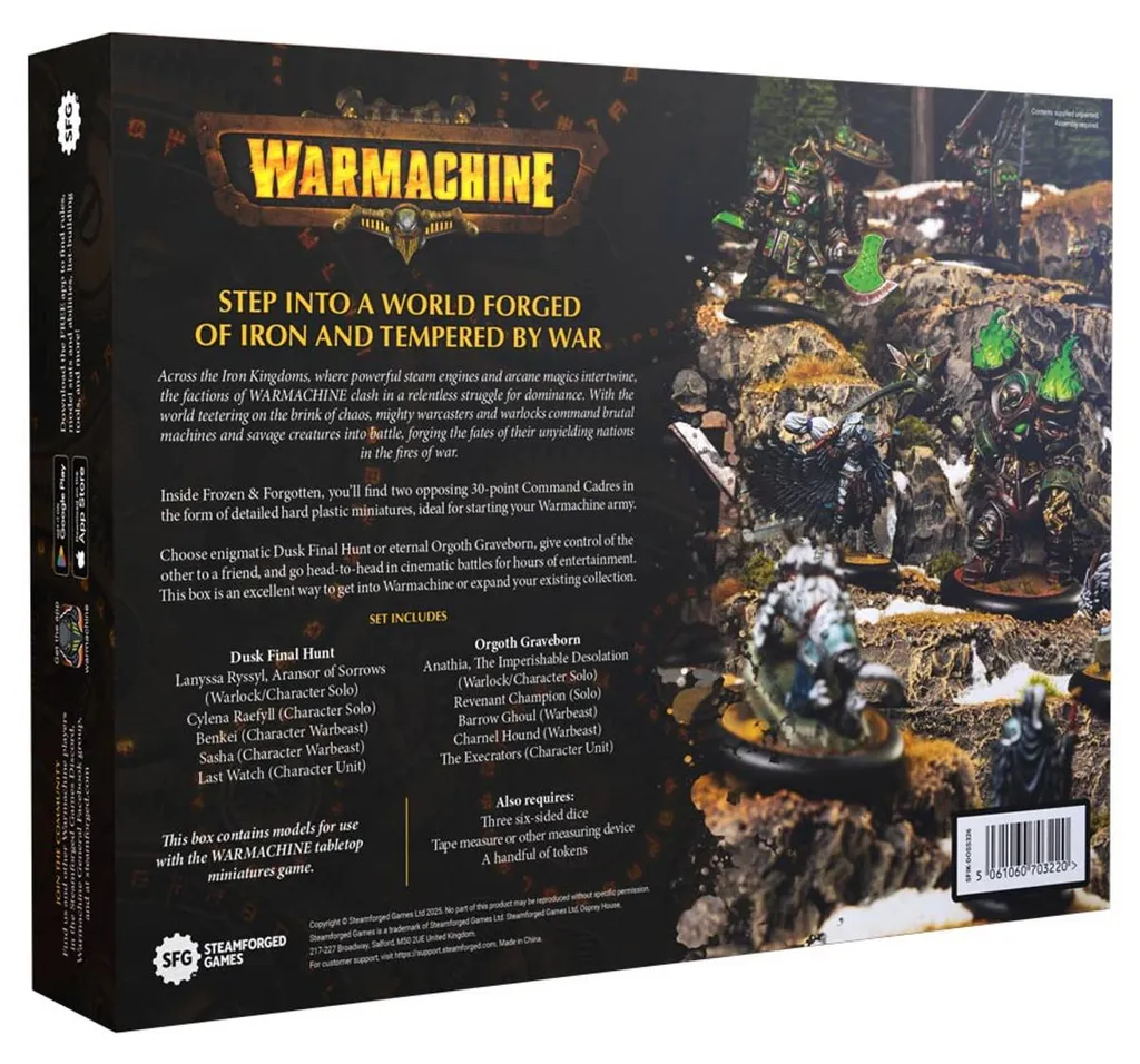 Warmachine Starter Set Gelé & Oublié avec figurines détaillées et accessoires - 2