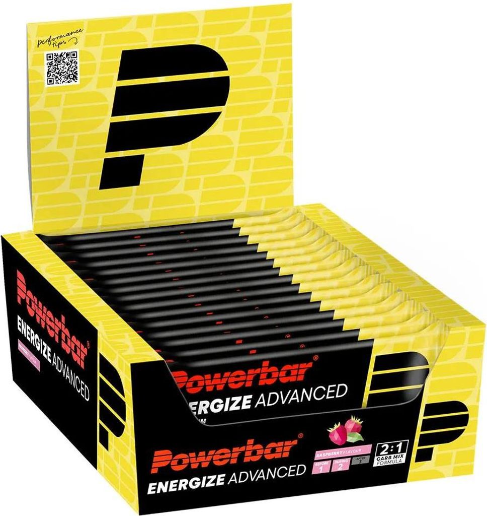 Powerbar Energize Advanced Energy Bar Box Raspberry 55g 15 Zdjęcie produktu 