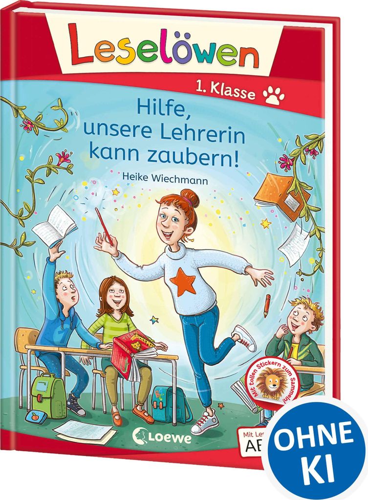 Leselöwen 1. Klasse - Hilfe, unsere Lehrerin kann zaubern! Produktbild 