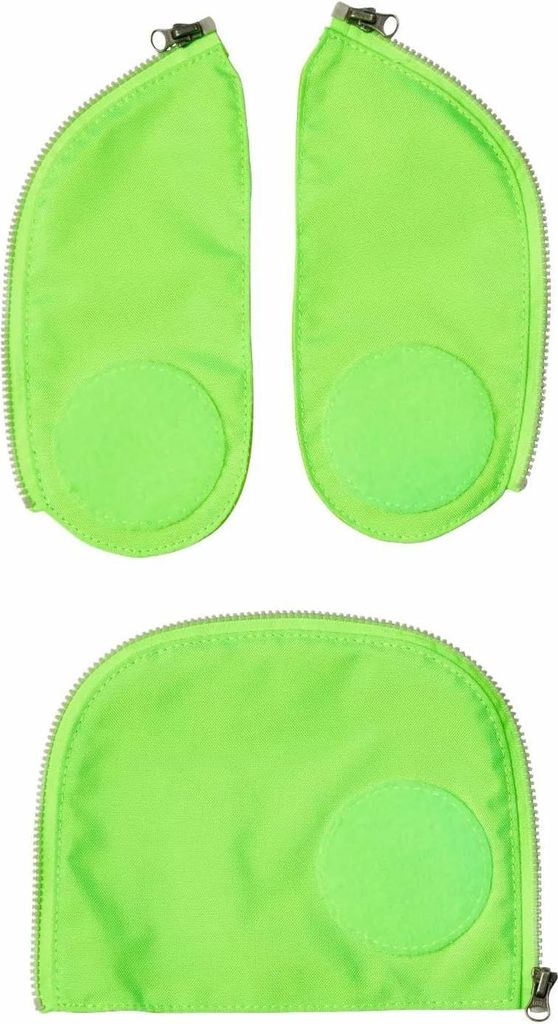 Ergobag Seitentaschen Zip-Set Fluo Grün (Cubo, Cubo Light, Produktbild 