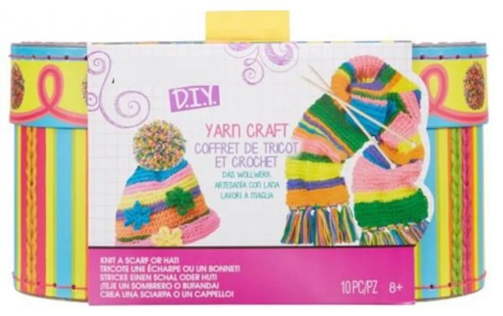 Apprendre à tricoter et crocheter : coffret complet de loisirs créatifs
