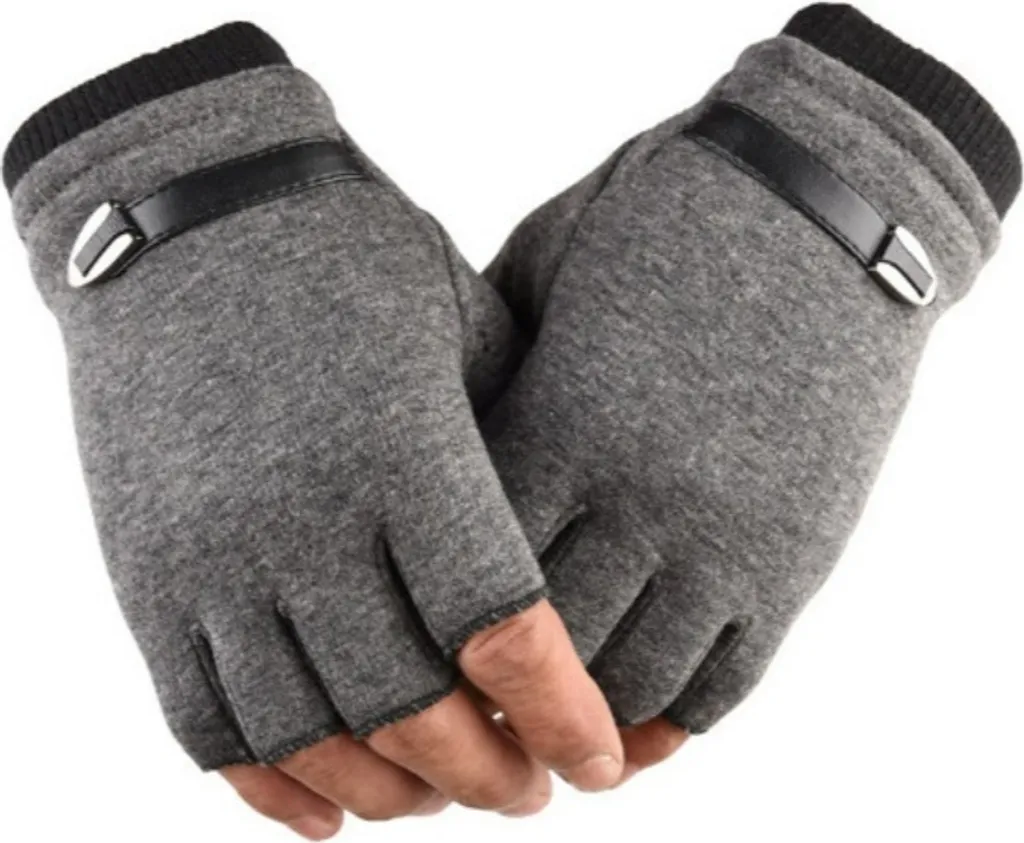 INF Guanti da guida e da allenamento antiscivolo - traspiranti e confortevoli Grigio M