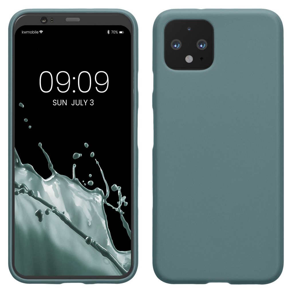 kwmobile Handyhülle für Google Pixel 4 Hülle - TPU Case - Kabelloses Laden - Schutzhülle Cover in Arctic Night