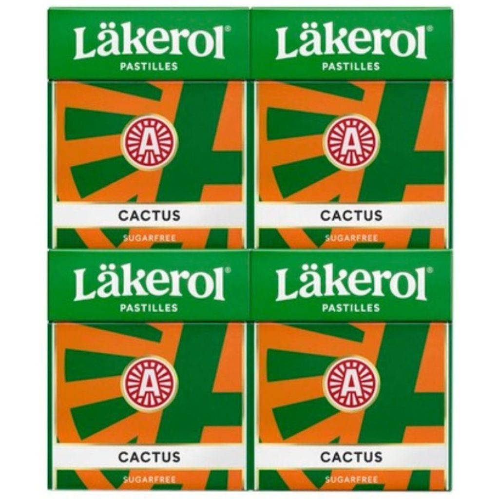 Läkerol Cactus sugarfree 4x25g Produktbild 