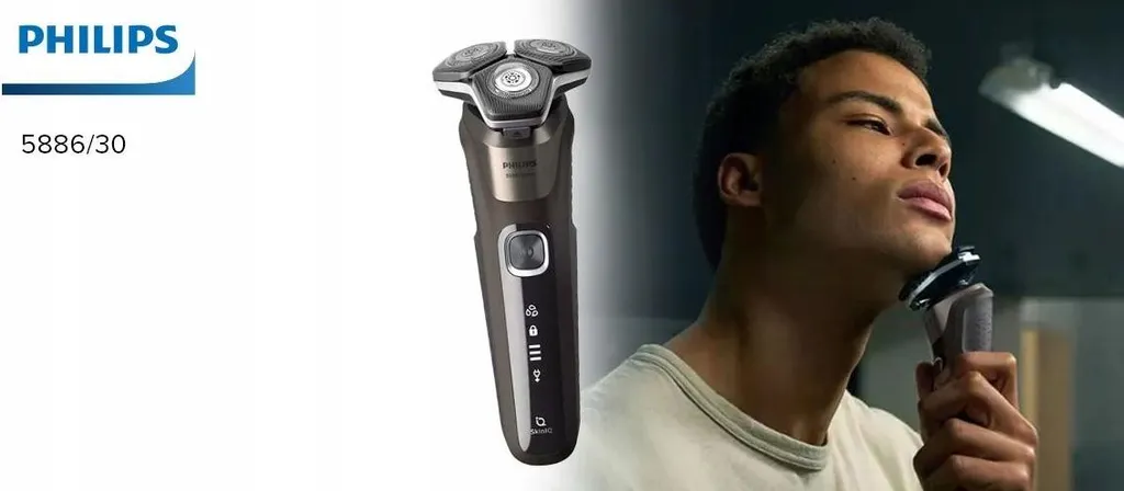Rasoio Philips Series 5000 S5886/30 con SkinIQ e Ricarica USB Universale - 22