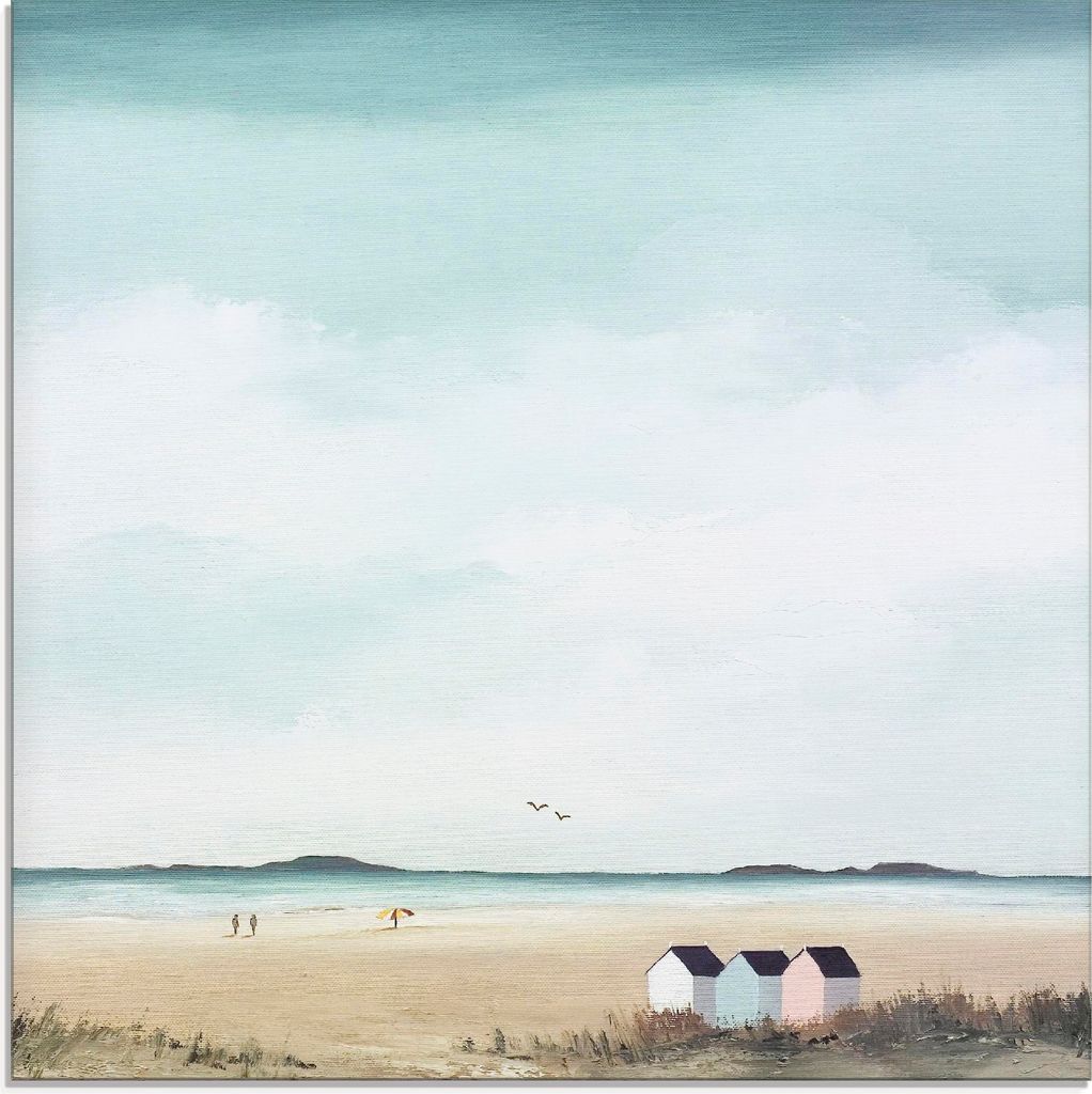 ARTland Glasbild Sonniger Morgen IV Größe: 30x30 cm