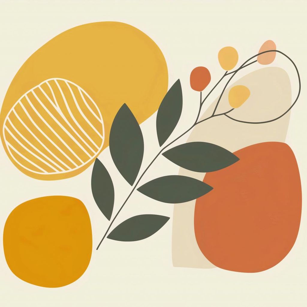 Plakat 60x60cm Licht und Schatten in der Botanik