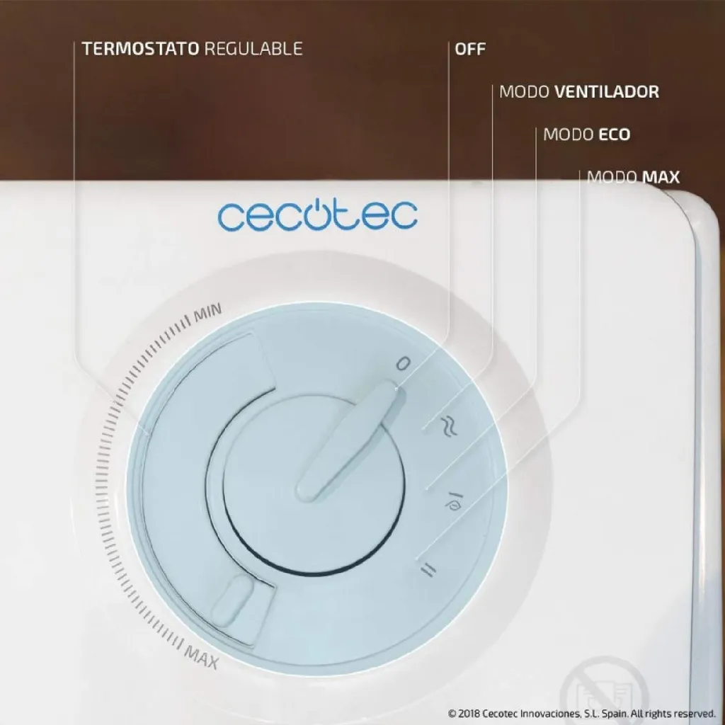 Chauffage d'appoint céramique 2000W oscillant Cecotec Ready Warm Sky - 4