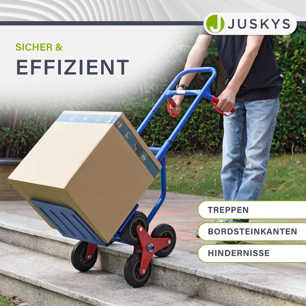 Juskys Treppensackkarre klappbar - für Umzug & schwere Produktbild 4