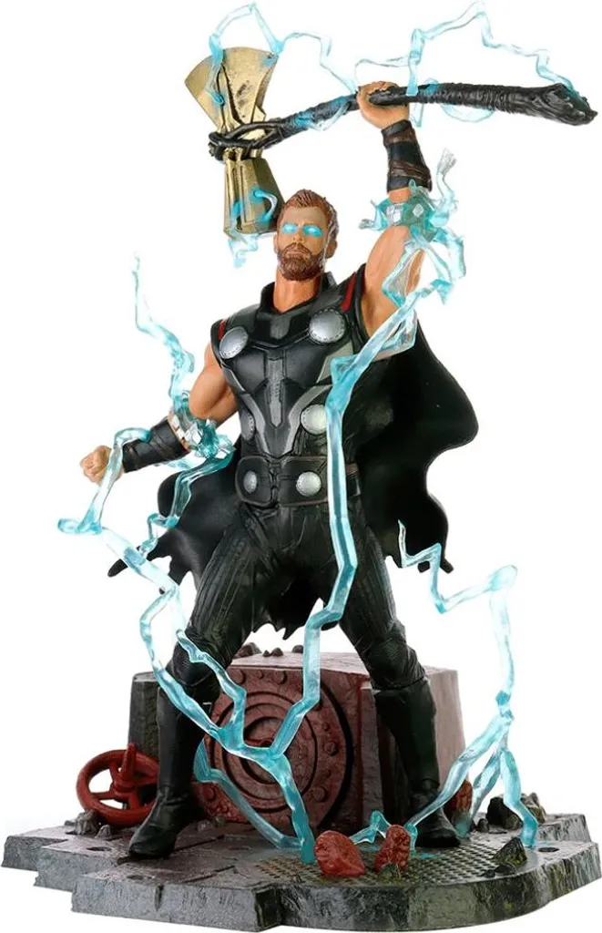 Figurine Thor Marvel Avengers Diorama pour Décoration Bureau et Vitrine