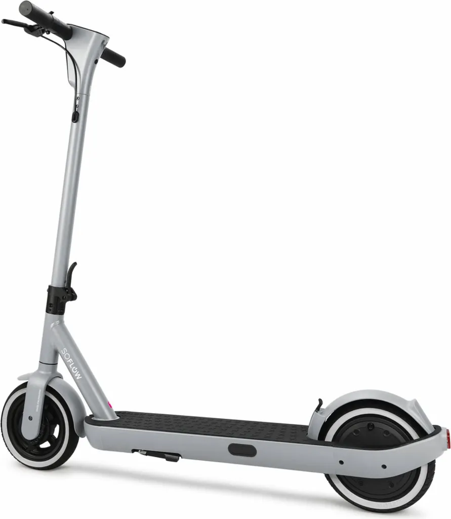 E-Scooter SoFlow SO ONE Idéal Trajets Urbains Gris Argent Homologué Route - 3