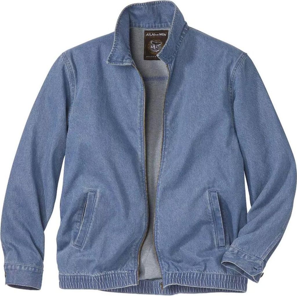 Atlas For Men - Jeansjacke Leicht für Herren AF100 (L) (Blau)